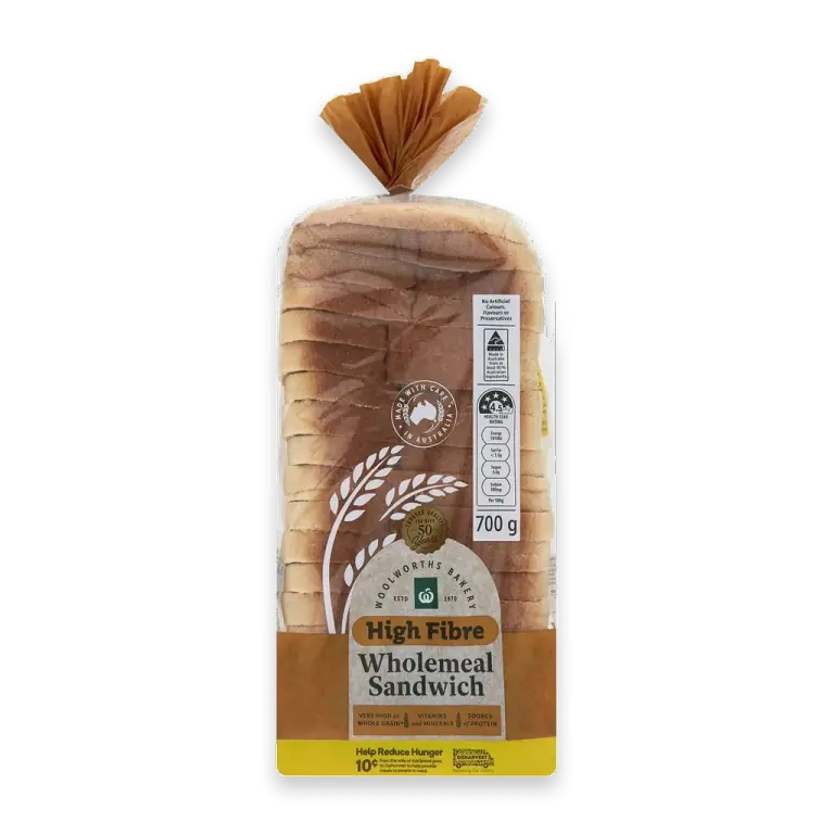 Wholemeal Sandwich Hi-Fibre Bread