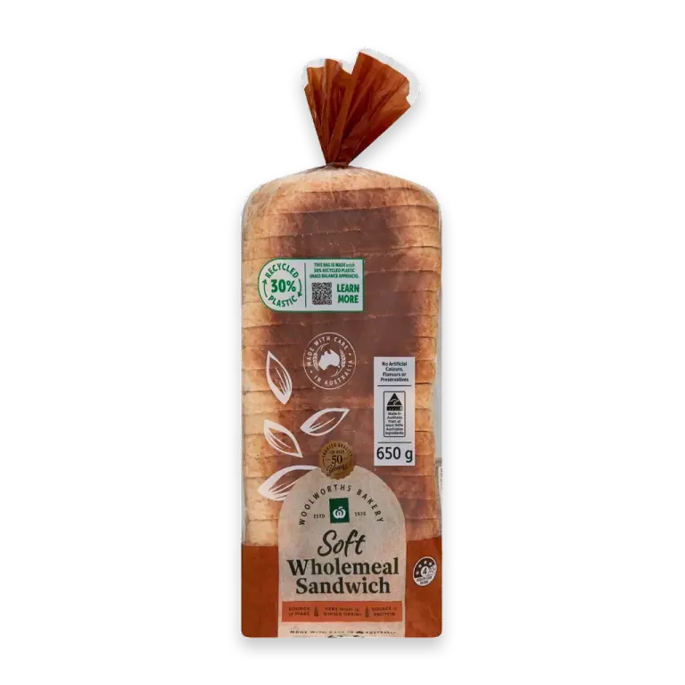 Wholemeal Soft Sandwich Bread