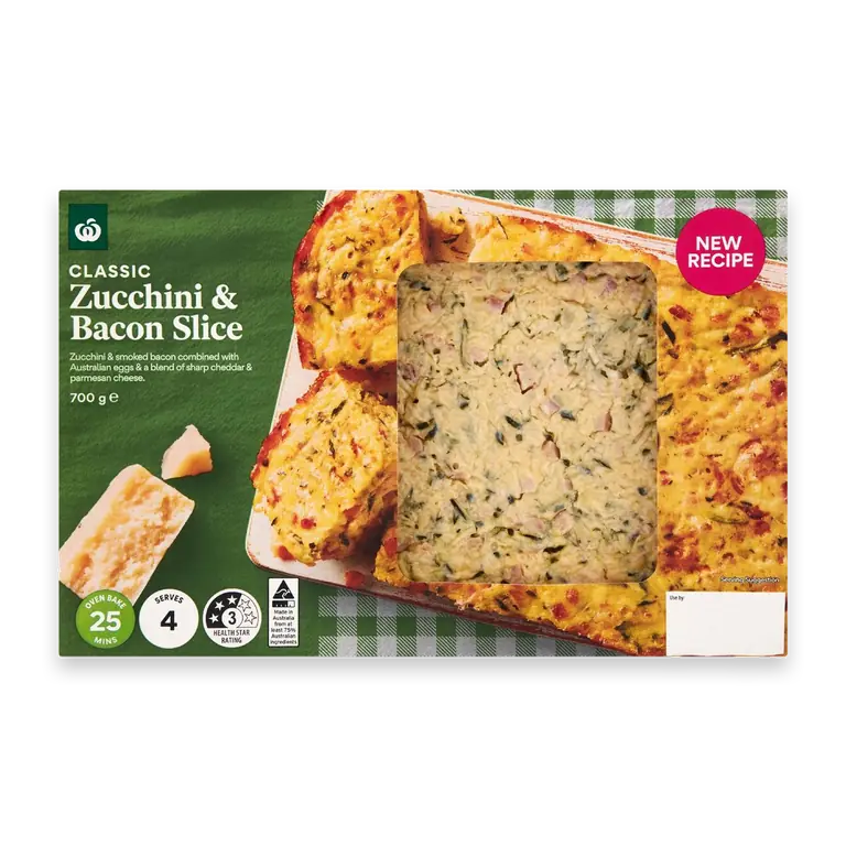 Zucchini & Bacon Slice