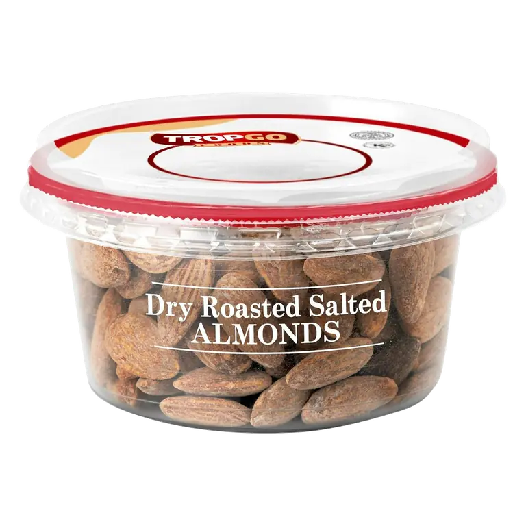 Tropgo Foods 180g Dry Roasted Salted Almonds