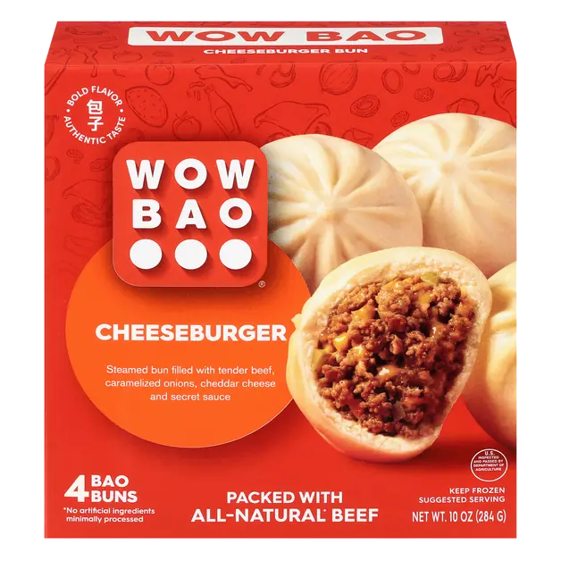 Cheese Burger Bao Buns - 4 ct