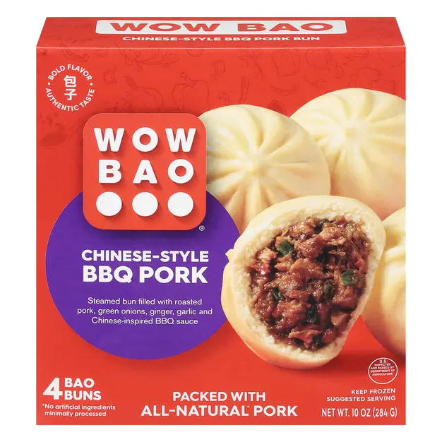 Chinese Style BBQ Pork Bao Buns - 4 ct