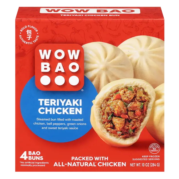 Teriyaki Chicken Bao (Steamed Buns) - 4 ct Frozen