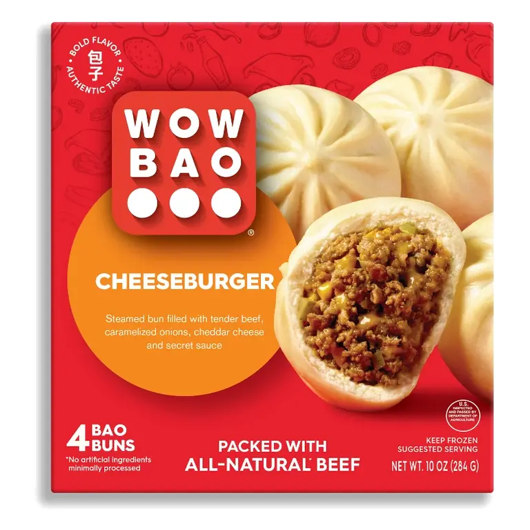 Wow Bao Cheeseburger, 4pk/10oz