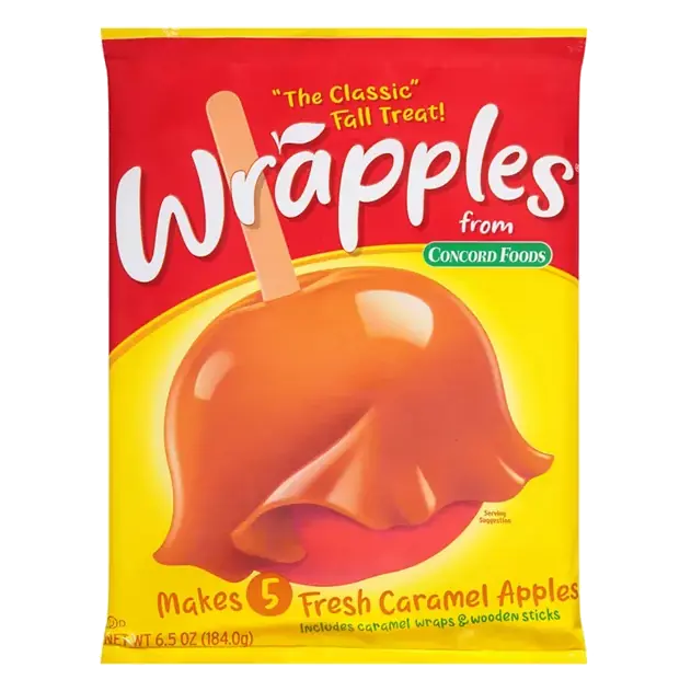 Caramel Apples Wraps, Fresh