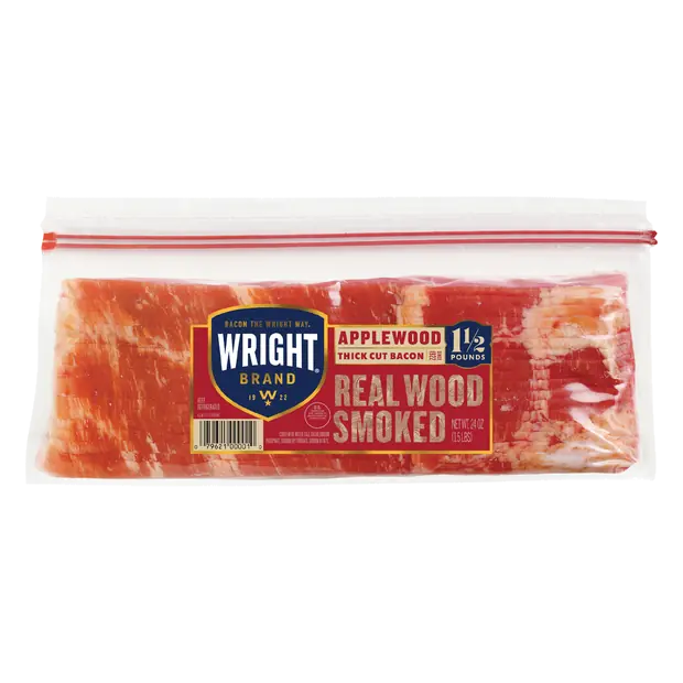 Applewood Smoked Thick Cut Bacon Sliced