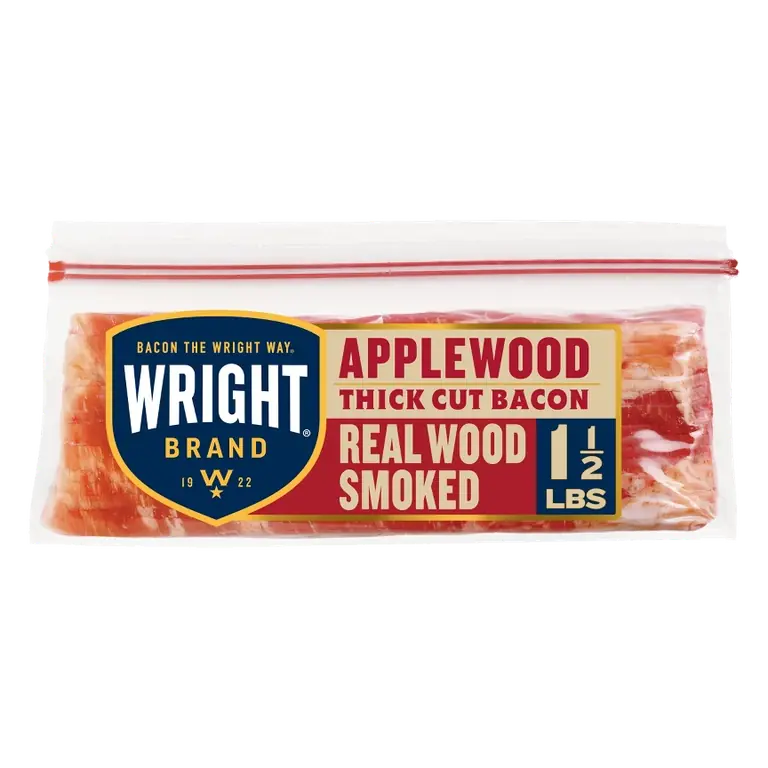 Wright Applewood Thick Cut Bacon, 24oz
