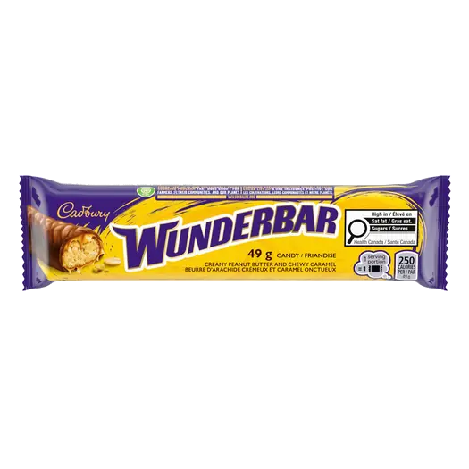 Cadbury Wunderbar Candy Bar Chocolatey 49 g