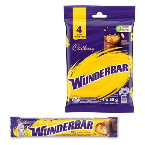 Cadbury Wunderbar Chocolate Bar Multipack 4 x 58 g