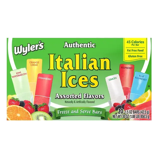 Assorted Flavors Italian Ices
