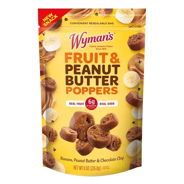 Fruit & Peanut Butter Poppers - Banana, Peanut Butter & Chocolate Chip