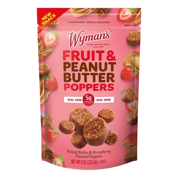 Fruit & Peanut Butter Poppers - Strawberry