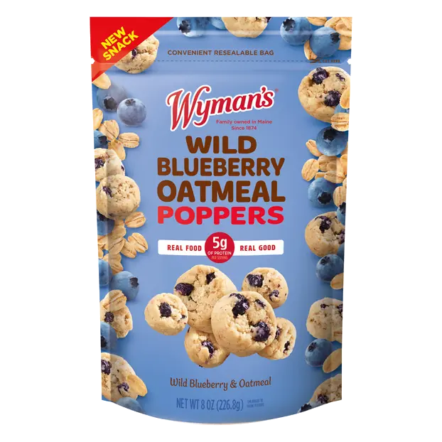 Wild Blueberry Oatmeal Poppers Frozen