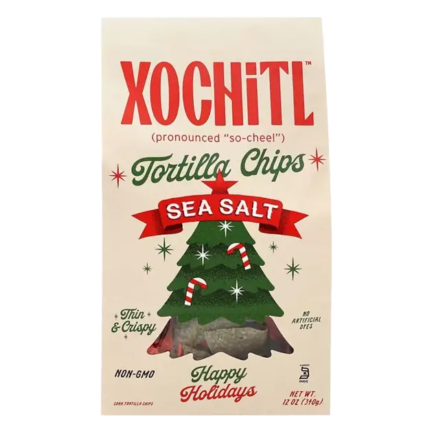 Happy Holidays Sea Salt Tortilla Chips