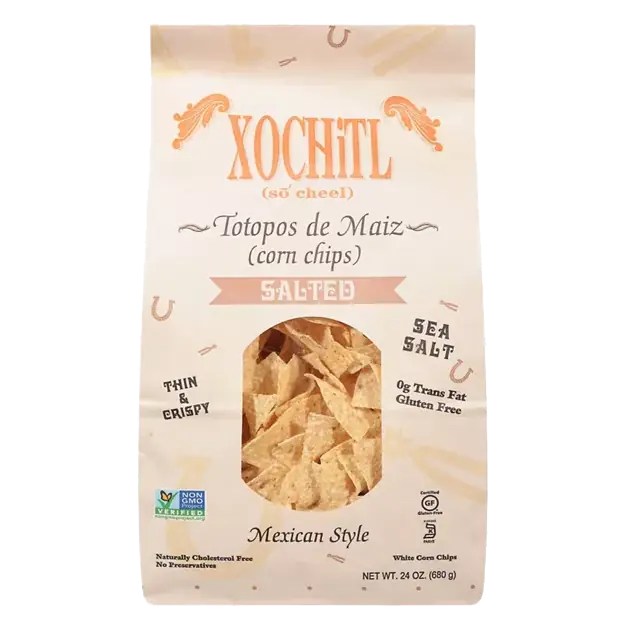 White Corn Chips, Salted, Thin & Crispy, Mexican Style