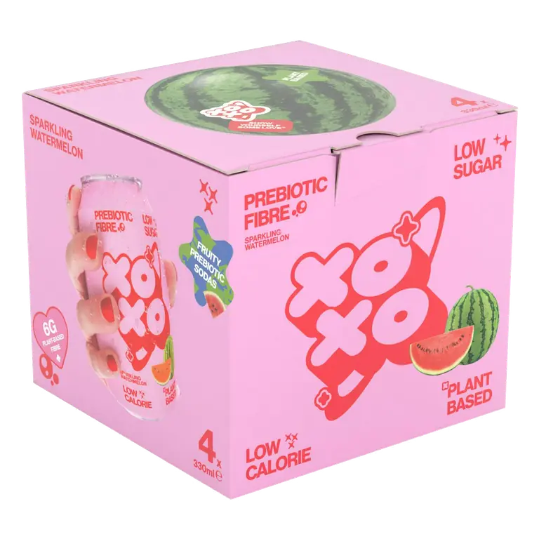 4 x 330ml Sparkling Watermelon Soda Drink