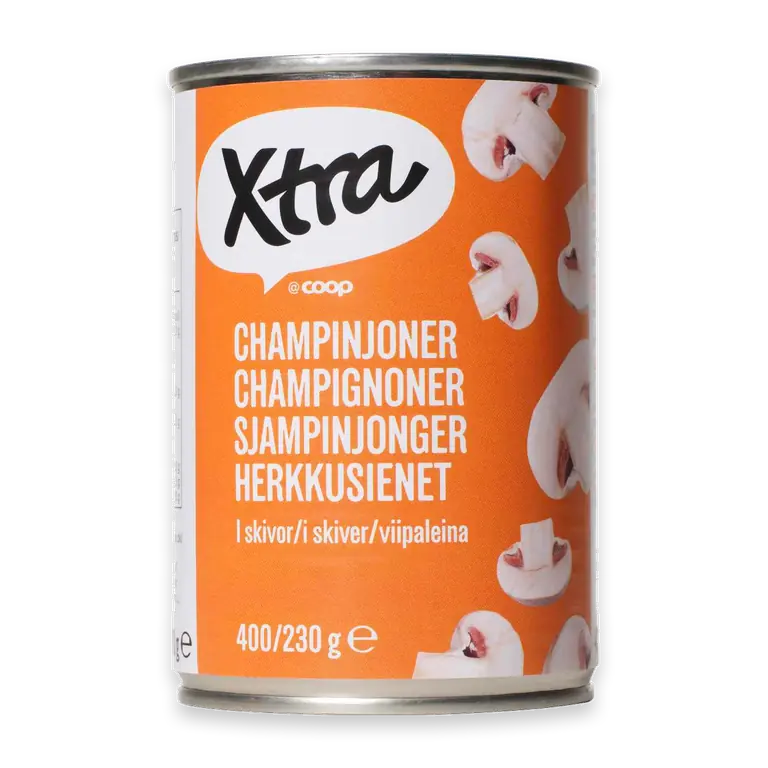 Champinjoner Skivade