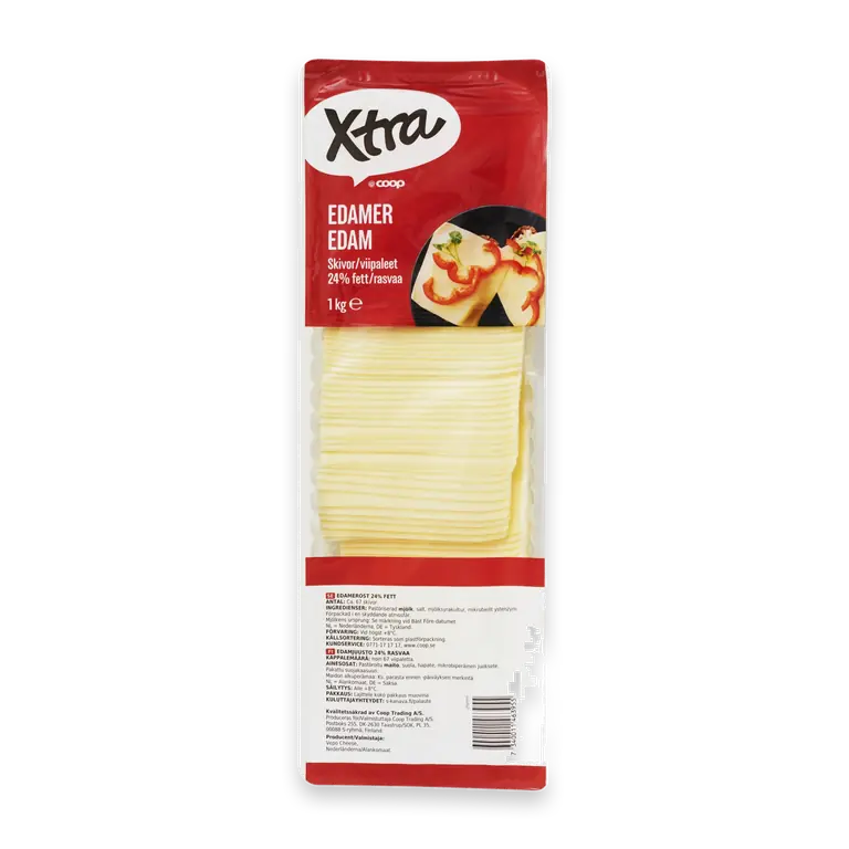 Edamer 24% Skivad