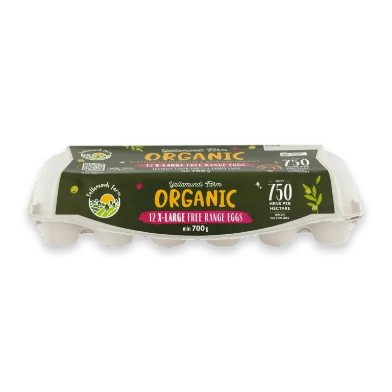 12 Organic Extra Large Eggs