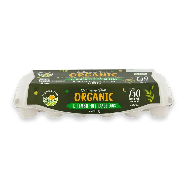 12 Organic Jumbo Free Range Eggs