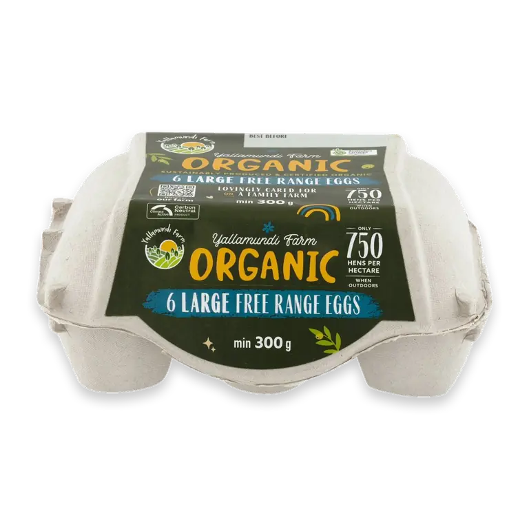 6 Organic Large Free Range Eggs