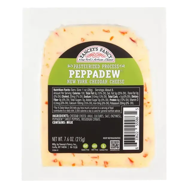 Cheese, New York Cheddar, Peppadew