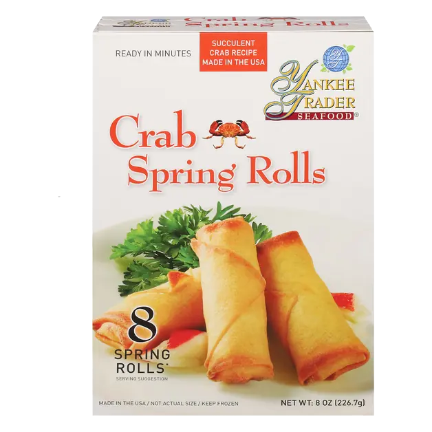 Crab Spring Rolls - 8 ct Frozen