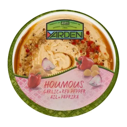 Houmous with Garlic & Red Pepper