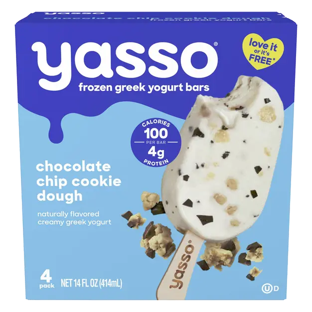 Chocolate Chip Cookie Dough Greek Yogurt Bars - 4 ct
