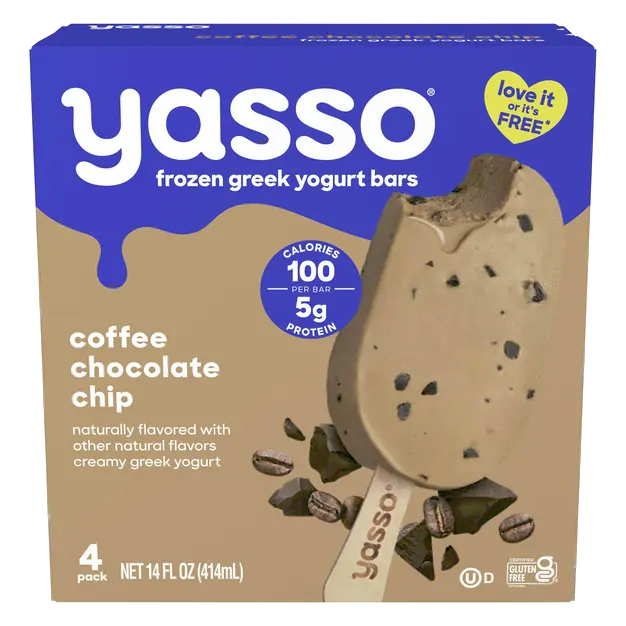 Coffee Chocolate Chip Greek Yogurt Bars - 4 ct