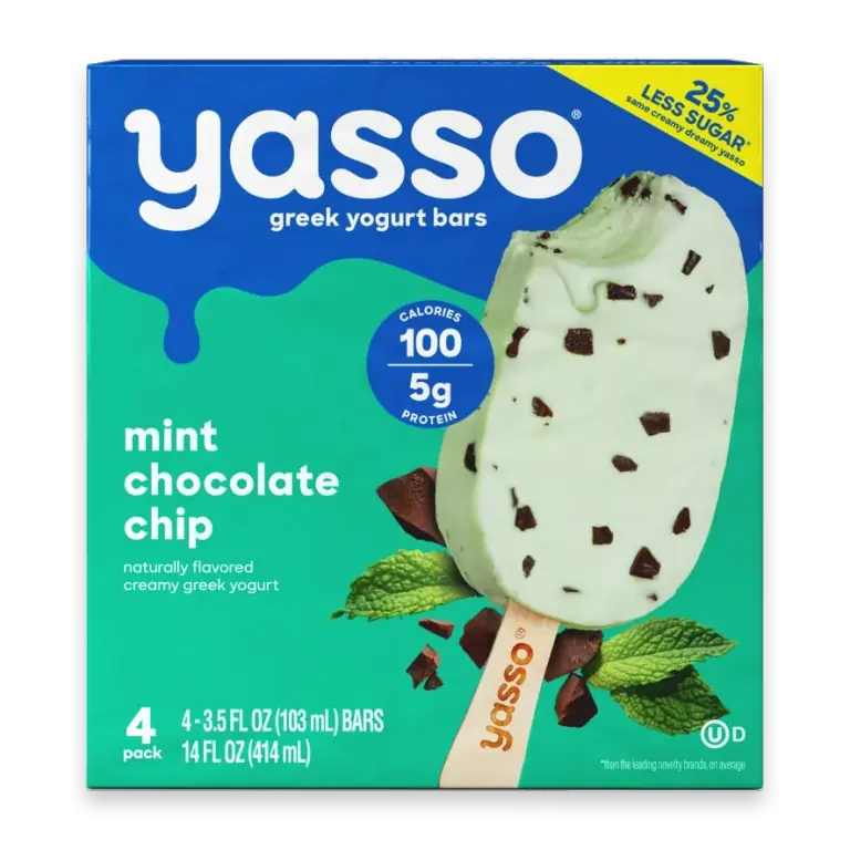Frozen Greek Yogurt Bars Mint Chocolate Chip Bars