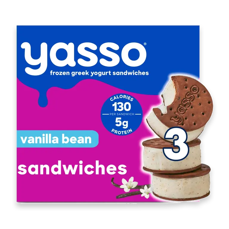 Frozen Greek Yogurt Sandwiches Vanilla Bean Sandwiches