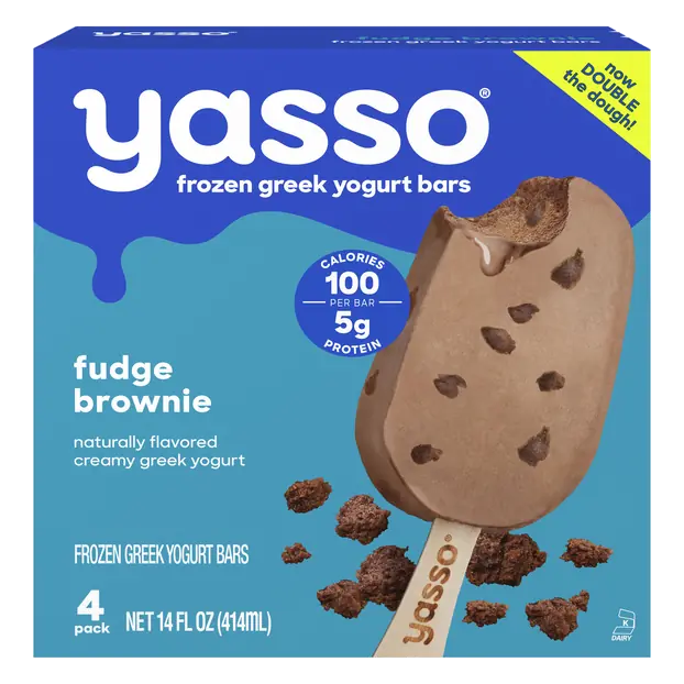 Fudge Brownie Greek Yogurt Bars - 4 ct