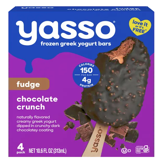 Fudge Chocolate Crunch Greek Yogurt Bars - 4 ct