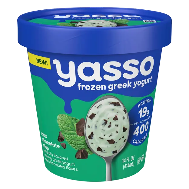 Mint Chocolate Chip Frozen Greek Yogurt