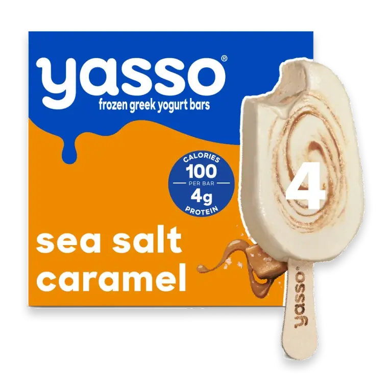 Sea Salt Caramel Greek Yogurt Bar
