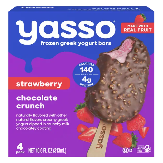 Strawberry Chocolate Crunch Greek Yogurt Bars - 4 ct