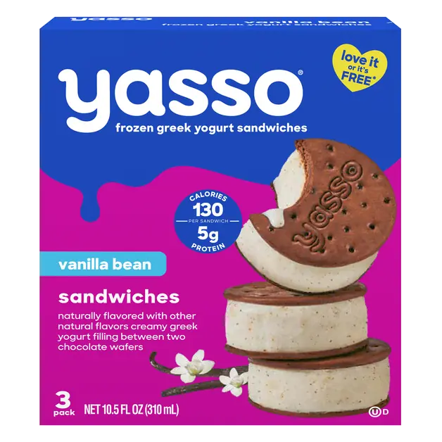 Vanilla Bean Greek Yogurt Sandwiches - 3 ct