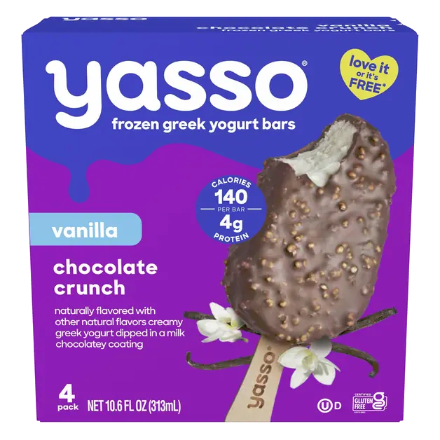 Vanilla Chocolate Crunch Frozen Greek Yogurt Bars - 4 ct