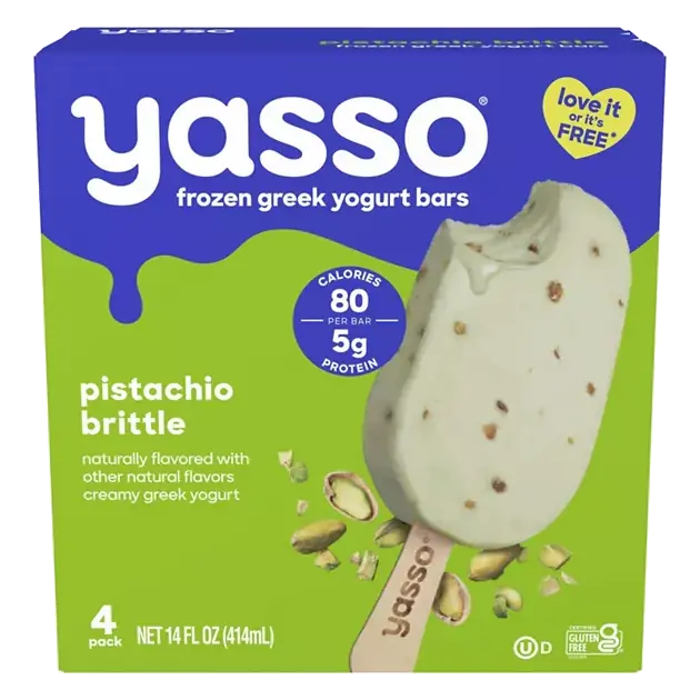 Yogurt Bars, Pistachio Brittle, Greek