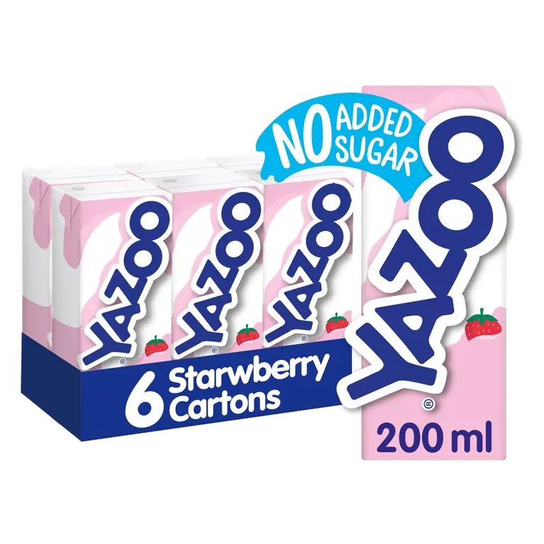 No Added Sugar Strawberry Milk Drink 6 x 200ml