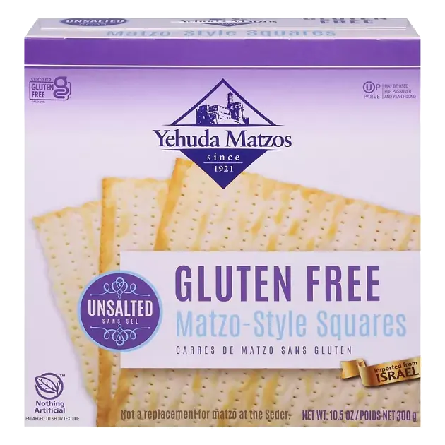 Gluten Free Unsalted Matzo-Style Squares