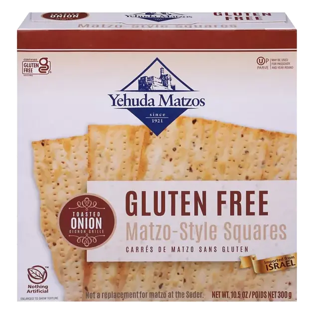 Matzo-Style Squares, Gluten Free, Toasted Onion