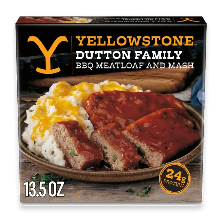 Dutton Family BBQ Meatloaf and Mash Frozen Meal BBQ Sauce Mashed Potatoes Frozen Meal