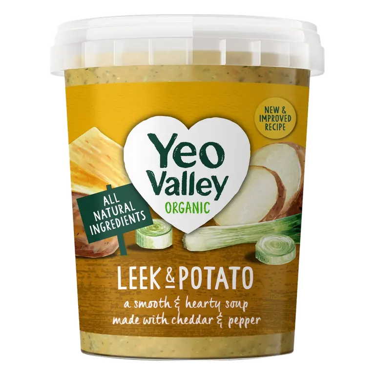 Yeo Valley Organic Leek, Potato & Cheddar Soup 400g