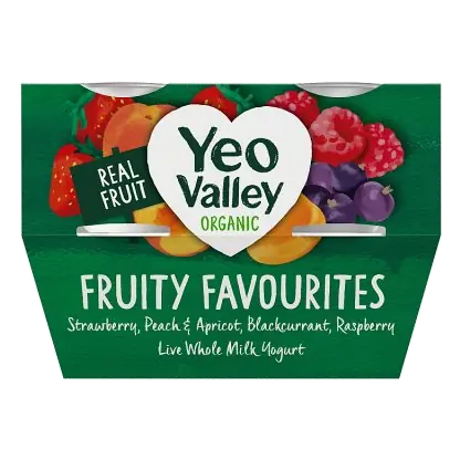 Fruity Favourites Organic Yogurts