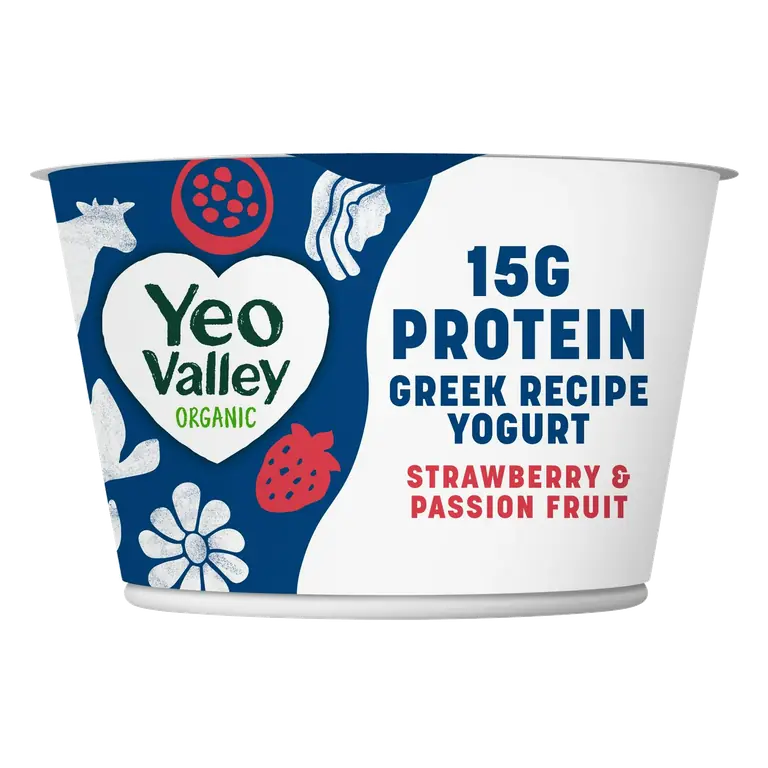Organic 200g Strawberry & Passion Fruit Greek Yogurt