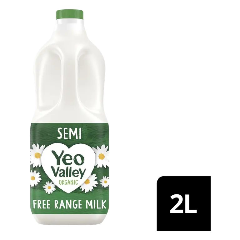 Organic Fresh Semi Skimmed Milk 2l