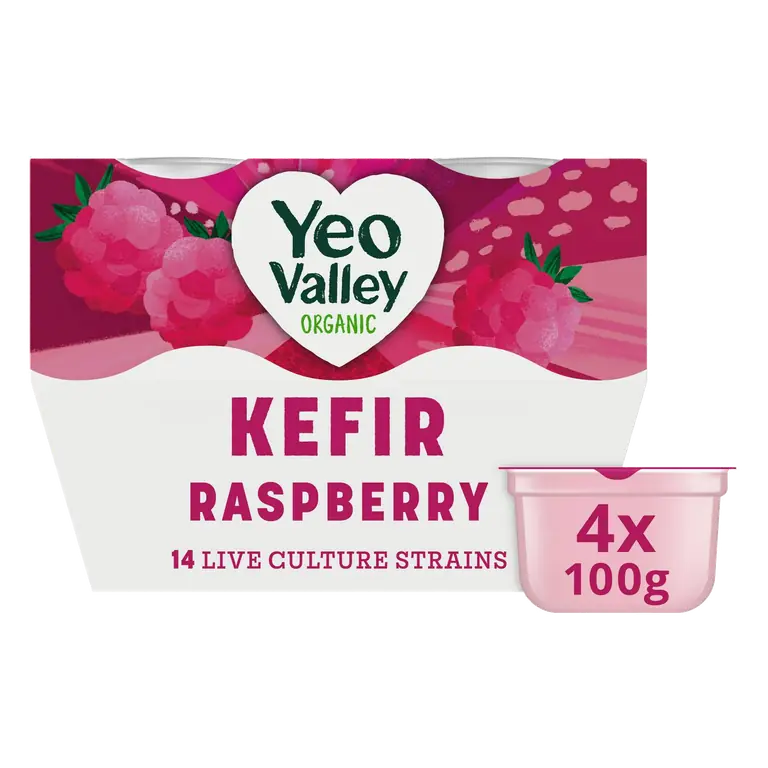 Kefir Raspberry Yogurt Pack 4x100g