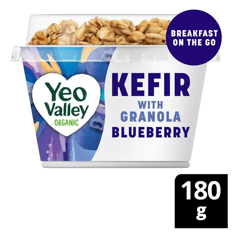 Organic Kefir with Granola Blueberry 180g